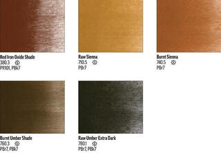Soft Pastel PanPastel Set Extra Dark Earth Colors Set of Soft Pastels 5 pcs - 2