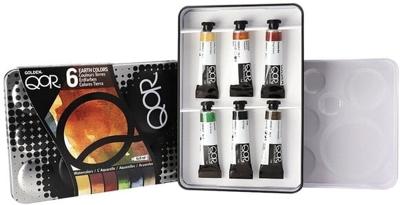 Akvarel boja QOR Watercolor Modern Set akvarel boja Earth Colors 6 x 5 ml - 2