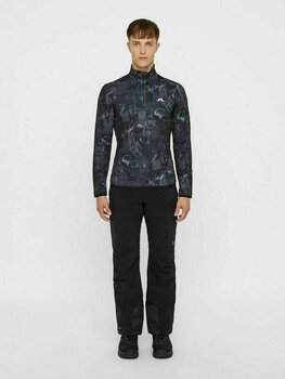 T-shirt/casaco com capuz para esqui J.Lindeberg Kimball Printed Mid Jersey Black Sports Camo XL - 4