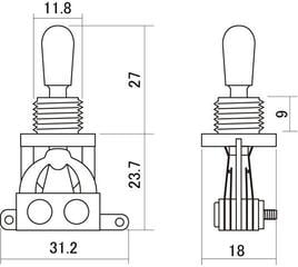 Pickup selector Hosco YM-T20 Chrome Pickup selector - 1