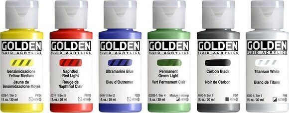 Akrilna boja Golden Artist Colors Fluid Intro Set akrilnih boja 6 x 30 ml - 2