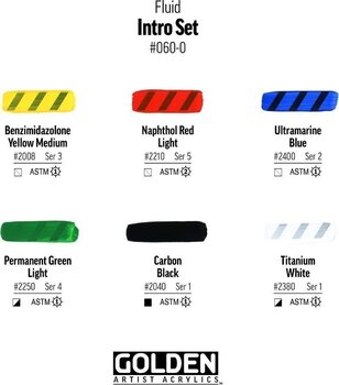 Akrilna boja Golden Artist Colors Fluid Intro Set akrilnih boja 6 x 30 ml - 3