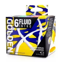 Acrylic Paint Golden Artist Colors Fluid Intro Set of Acrylic Paints 6 x 30 ml - 4