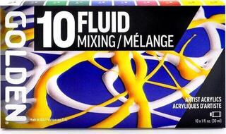 Peinture acrylique Golden Artist Colors Fluid Mixing Ensemble de peintures acryliques 10 x 30 ml - 3