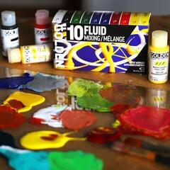 Peinture acrylique Golden Artist Colors Fluid Mixing Ensemble de peintures acryliques 10 x 30 ml - 5