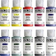 Peinture acrylique Golden Artist Colors Fluid Mixing Ensemble de peintures acryliques 10 x 30 ml - 1