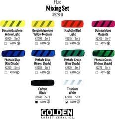 Peinture acrylique Golden Artist Colors Fluid Mixing Ensemble de peintures acryliques 10 x 30 ml - 2