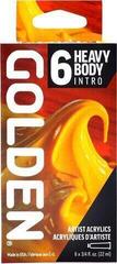 Acrylic Paint Golden Artist Colors Heavy Body Intro Set of Acrylic Paints 6 x 22 ml - 3