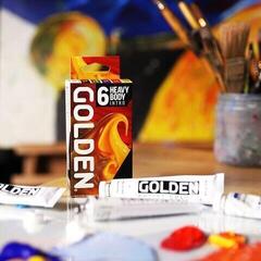 Acrylic Paint Golden Artist Colors Heavy Body Intro Set of Acrylic Paints 6 x 22 ml - 5