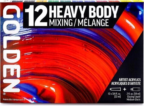 Акрилна боя Golden Artist Colors Heavy Body Mixing Комплект акрилни бои 12 x 22 ml - 4