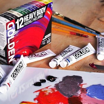 Акрилна боя Golden Artist Colors Heavy Body Mixing Комплект акрилни бои 12 x 22 ml - 6