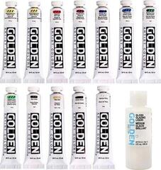 Peinture acrylique Golden Artist Colors Heavy Body Mixing Ensemble de peintures acryliques 12 x 22 ml - 1