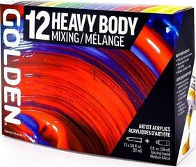 Peinture acrylique Golden Artist Colors Heavy Body Mixing Ensemble de peintures acryliques 12 x 22 ml - 4