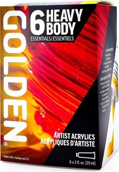 Акрилова фарба Golden Artist Colors Heavy Body Essentials Набір акрилових фарб 6 x 59 ml - 5