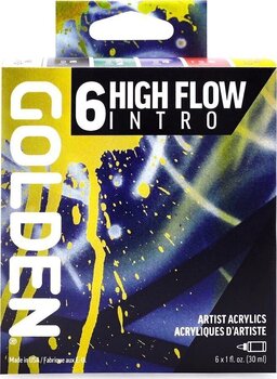 Culoare acrilică Golden Artist Colors High Flow Intro Set de vopsele acrilice 6 x 30 ml - 4