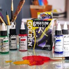 Peinture acrylique Golden Artist Colors High Flow Intro Ensemble de peintures acryliques 6 x 30 ml - 5
