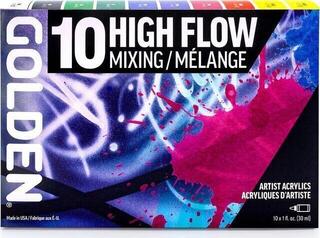 Acrylic Paint Golden Artist Colors High Flow Mixing Set of Acrylic Paints 10 x 30 ml - 3