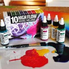 Acrylic Paint Golden Artist Colors High Flow Mixing Set of Acrylic Paints 10 x 30 ml - 5