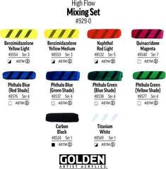 Acrylic Paint Golden Artist Colors High Flow Mixing Set of Acrylic Paints 10 x 30 ml - 2
