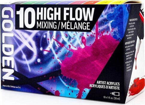 Акрилова фарба Golden Artist Colors High Flow Mixing Набір акрилових фарб 10 x 30 ml - 5