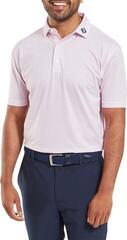 Polo košile Footjoy Wiggle Print Lisle Mens White/Skyway/Pink Lemonade - 3