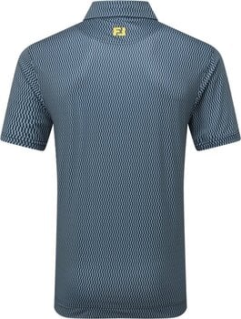 Tricou polo Footjoy Wiggle Print Lisle Mens Navy/Grey/White L Tricou polo - 2