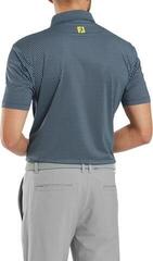 Poloshirt Footjoy Wiggle Print Lisle Mens Navy/Grey/White - 4