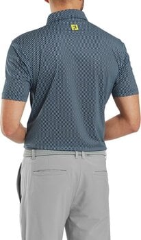 Tricou polo Footjoy Wiggle Print Lisle Mens Navy/Grey/White L Tricou polo - 5