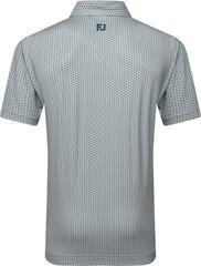 Polo košile Footjoy Houndstooth Geo Lisle Mens Grey - 1