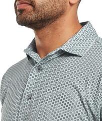 Polo košile Footjoy Houndstooth Geo Lisle Mens Grey - 2