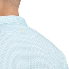 Tricou polo Footjoy Houndstooth Geo Lisle Mens White - 2