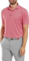 Polo košile Footjoy Houndstooth Geo Lisle Mens Hibiscus - 3