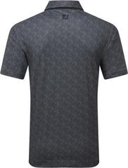 Tricou polo Footjoy Speckle Print Pique Mens Black/Flint - 1