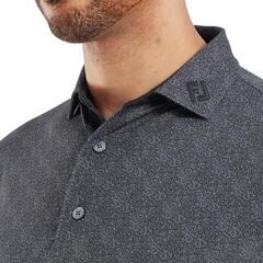 Tricou polo Footjoy Speckle Print Pique Mens Black/Flint - 2