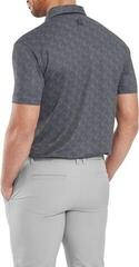 Tricou polo Footjoy Speckle Print Pique Mens Black/Flint - 4
