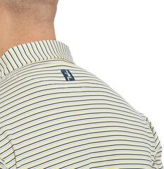 Polo košeľa Footjoy Balance Stripe Lisle Mens White/Navy/Grey/Taxi - 2