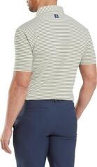 Polo košeľa Footjoy Balance Stripe Lisle Mens White/Navy/Grey/Taxi - 4