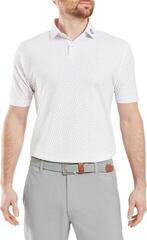 Polo majica Footjoy Bounce Print Pique Mens White/Orange/Blue Jay - 3