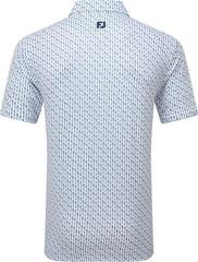 Poolopaita Footjoy Figure Print Lisle Mens White/Navy - 1