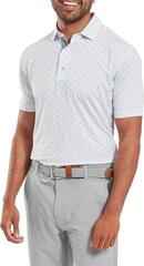 Poolopaita Footjoy Figure Print Lisle Mens White/Flint - 3