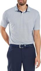 Tricou polo Footjoy Irongate Print Lisle Mens White/Navy - 3