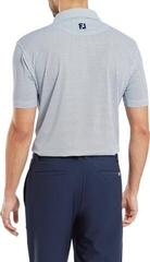 Tricou polo Footjoy Irongate Print Lisle Mens White/Navy - 4