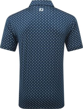 Tricou polo Footjoy Flower Bud Foulard Lisle Mens Navy 2XL Tricou polo - 2