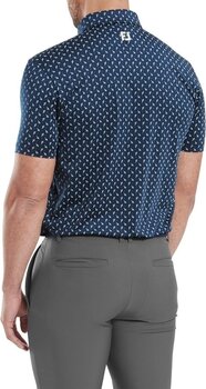 Tricou polo Footjoy Flower Bud Foulard Lisle Mens Navy 2XL Tricou polo - 5