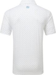 Polo košile Footjoy Flower Bud Foulard Lisle Mens White - 1