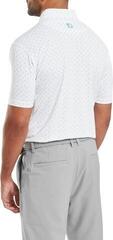 Polo majica Footjoy Flower Bud Foulard Lisle Mens White - 4