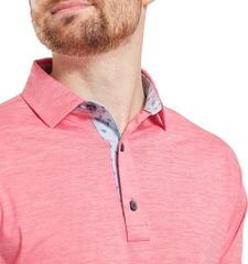 Tricou polo Footjoy Heather Lisle with Trim Mens Pink Lemonade Heather - 2
