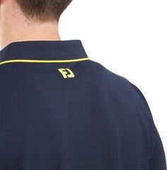 Poloshirt Footjoy Tipped Pique Mens Navy/Taxi - 2