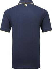 Tricou polo Footjoy Tipped Pique Mens Navy/Taxi - 1