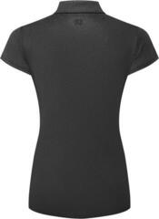 Polo košile Footjoy Animal Print Cap Sleeve Lisle Womens Black - 1